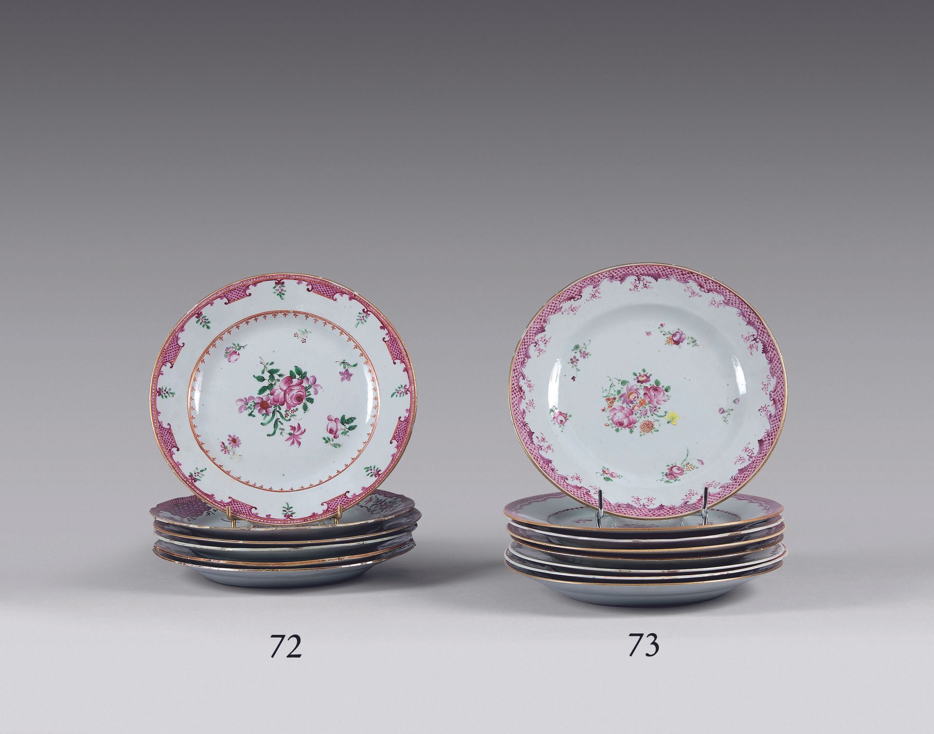 Null CHINA, Compagnie des Indes
Set of eight plates in polychrome porcelain of t&hellip;