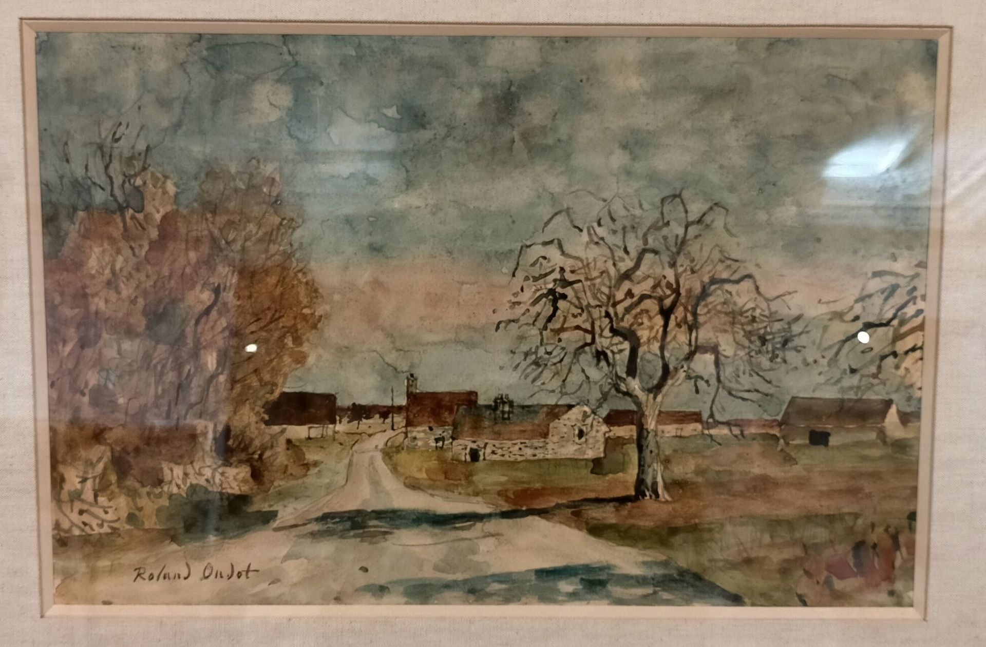 Null 罗兰-乌多(Roland OUDOT) (1897-1981) 
"Breviaries"。
纸上水彩和水粉画，左下角有签名。 
31,5 x 49厘&hellip;