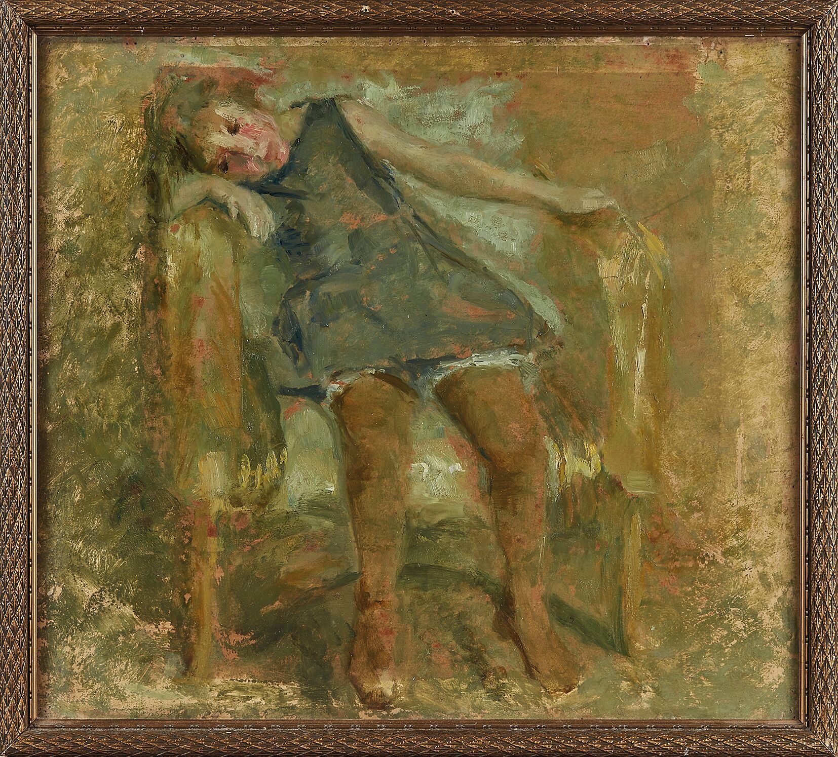 Null Alys PRAT (1886-1924)
Descansando
Óleo sobre papel.
(Huellas de alfileres d&hellip;