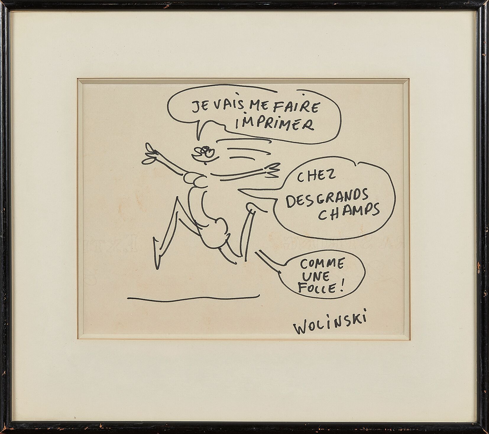 Null Georges WOLINSKI (1934-2015)
« Je vais me faire imprimer »
Dessin au crayon&hellip;