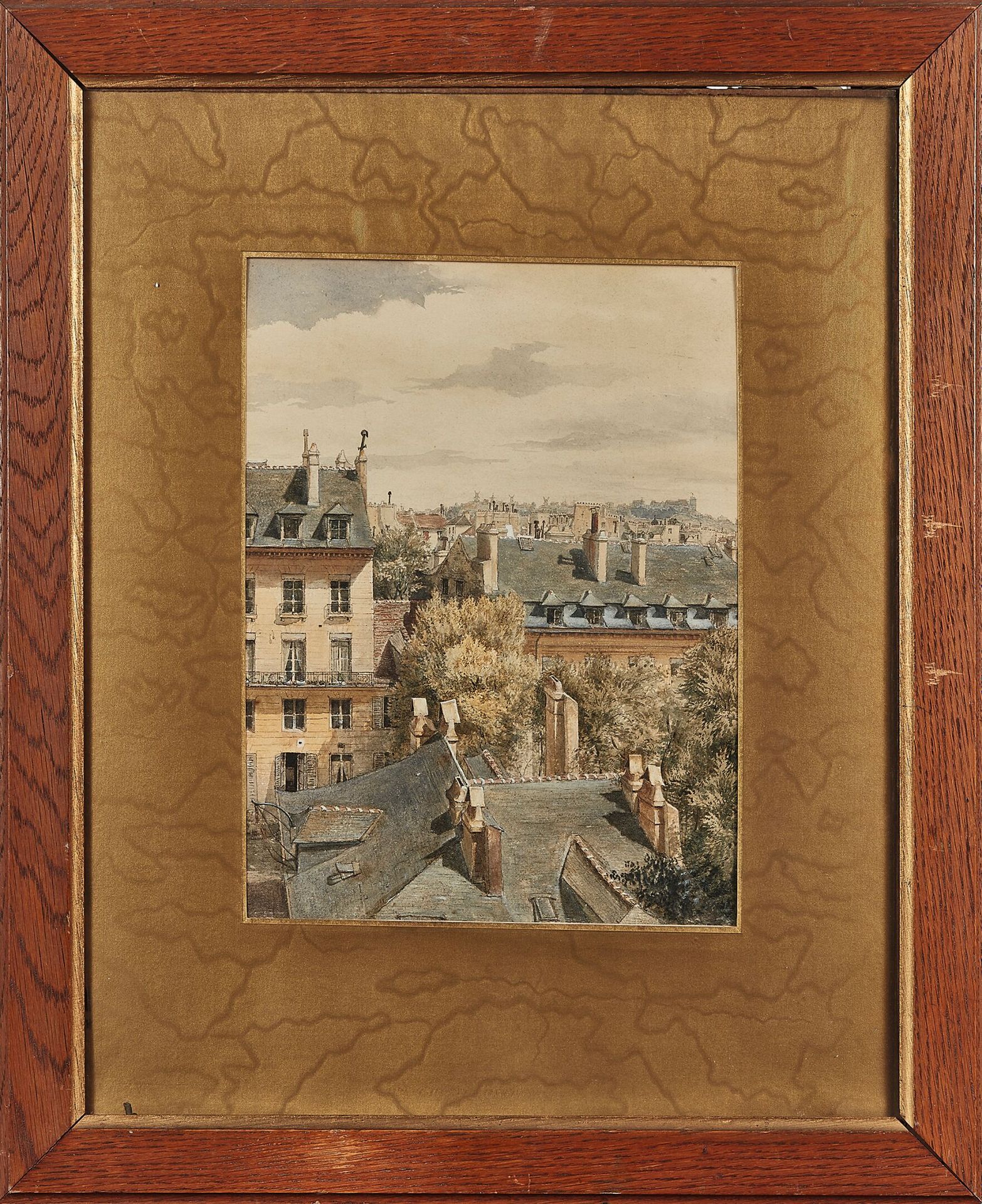 Null 保利尼耶
巴黎，桑德里通道（现在的奥贝尔街）。
水彩画和水粉画。
28 x 21.5厘米