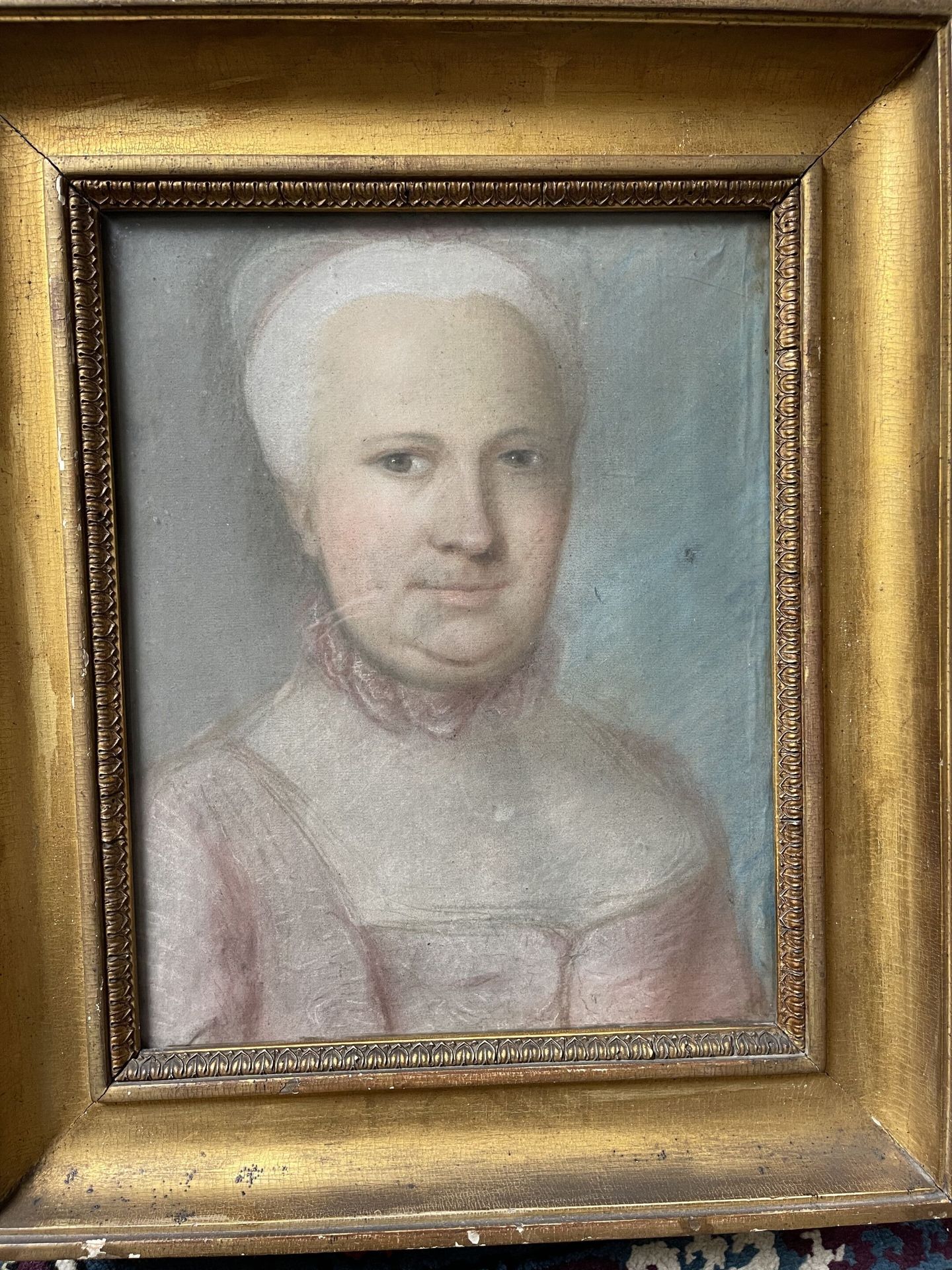 Null 18世纪末的法国学校
一个男人的肖像和一个女人的肖像
两幅粉彩画
带画框尺寸：54.5 x 46厘米