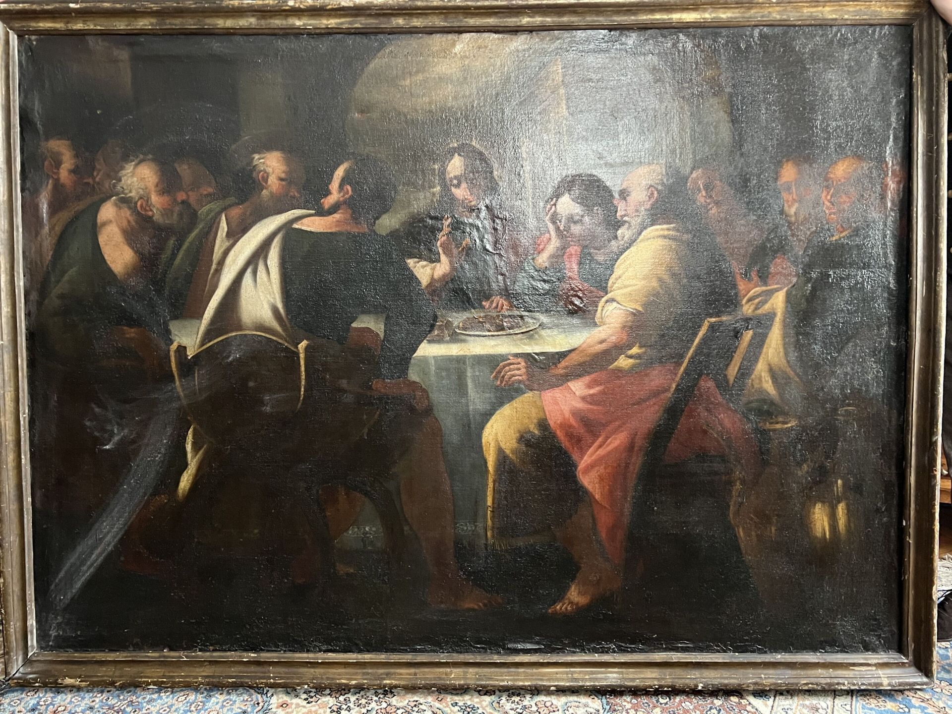 Null Scuola del XVII secolo
L'ultima cena
Olio su tela 
(restauri)
128 x 183 cm