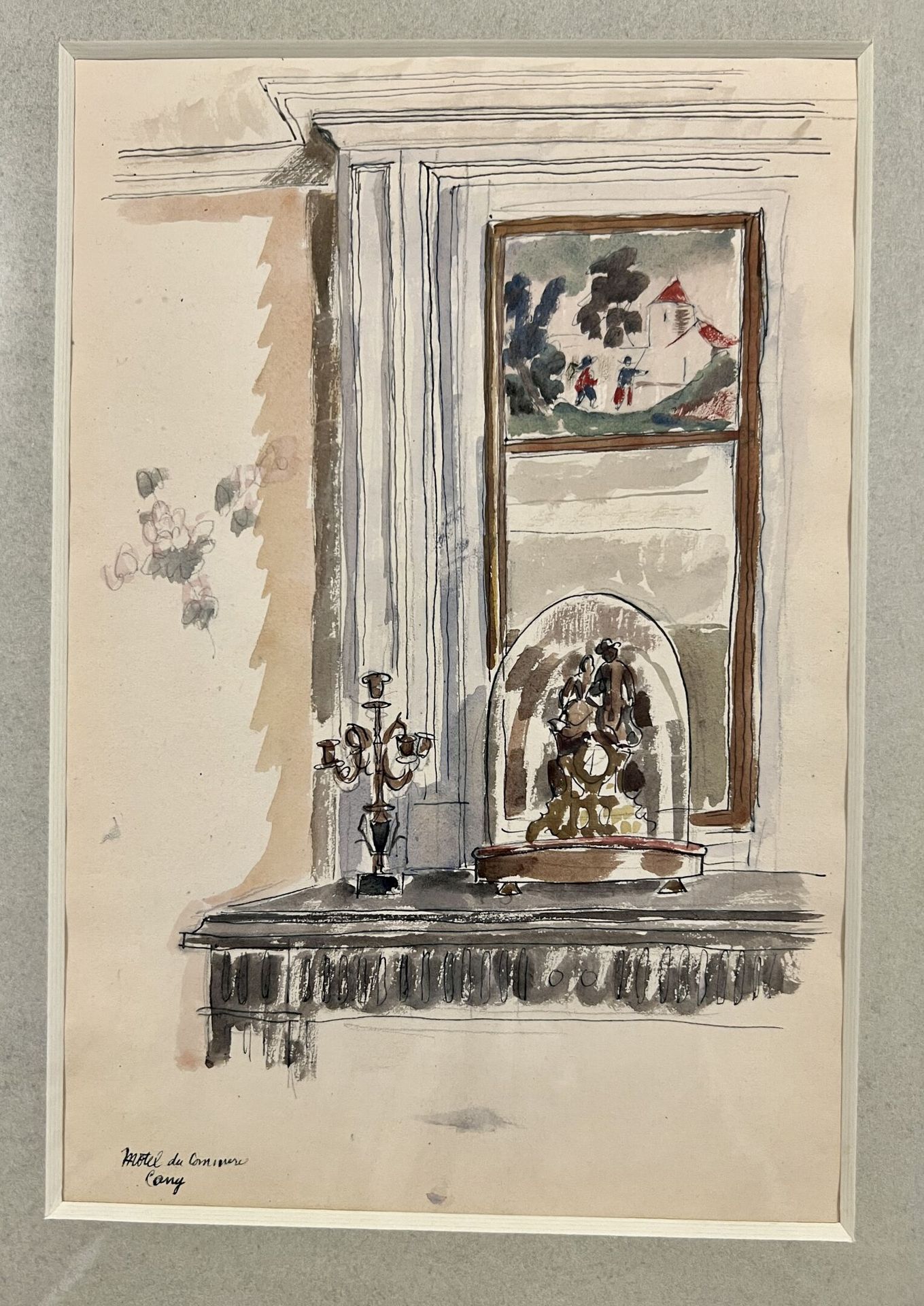 Null 查尔斯-拉博德，人称查斯-拉博德（1886年，布宜诺斯艾利斯-1941年，巴黎）。

卡尼商业旅馆的内部结构
印度墨水和水彩画
25 x 17 cm &hellip;