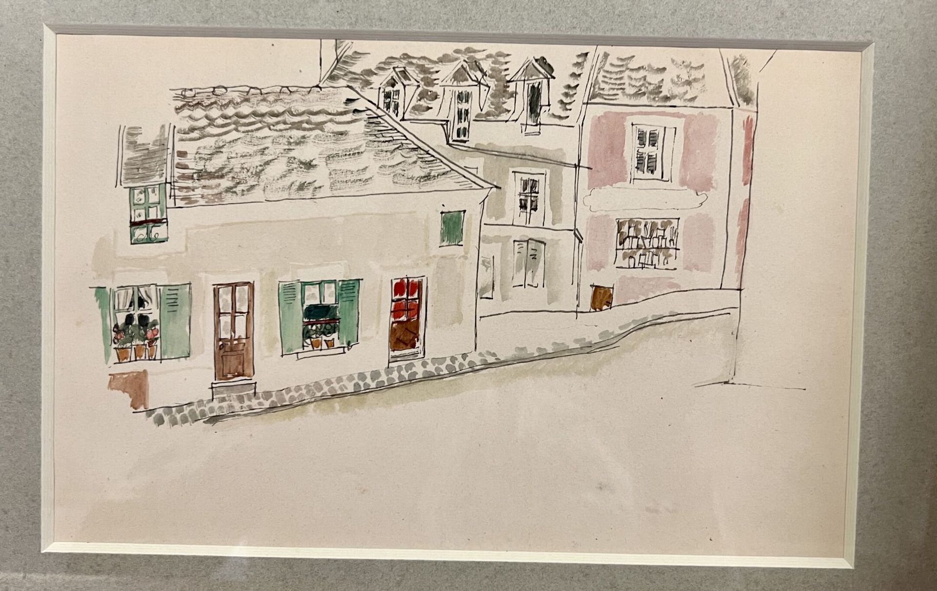 Null 查尔斯-拉博德，人称查斯-拉博德（1886年，布宜诺斯艾利斯-1941年，巴黎）。

巷子
印度墨水和水彩画
15.5 x 23.5 cm (展出)
&hellip;
