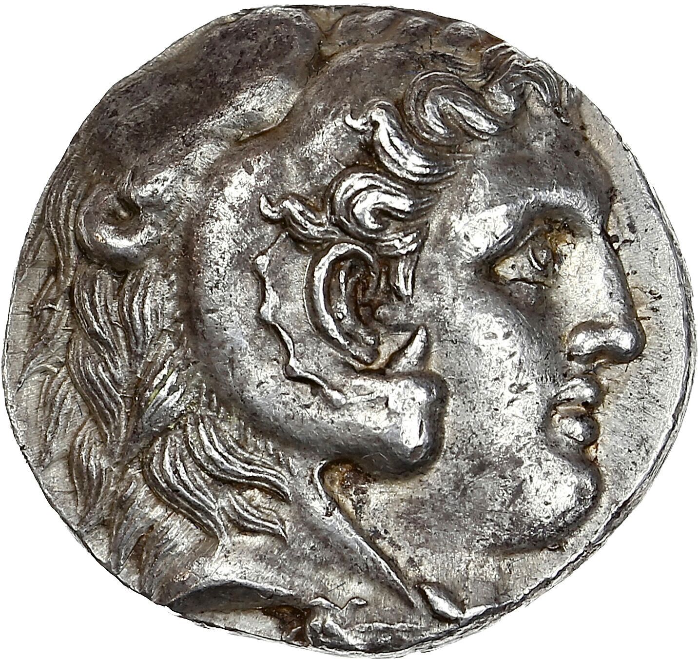 Null 马其顿王国
亚历山大三世大帝(公元前336-323年)
特拉德拉赫马。塞琉古一世（公元前305-295年）时期的巴比伦。 17.04克。 
赫拉克勒斯&hellip;