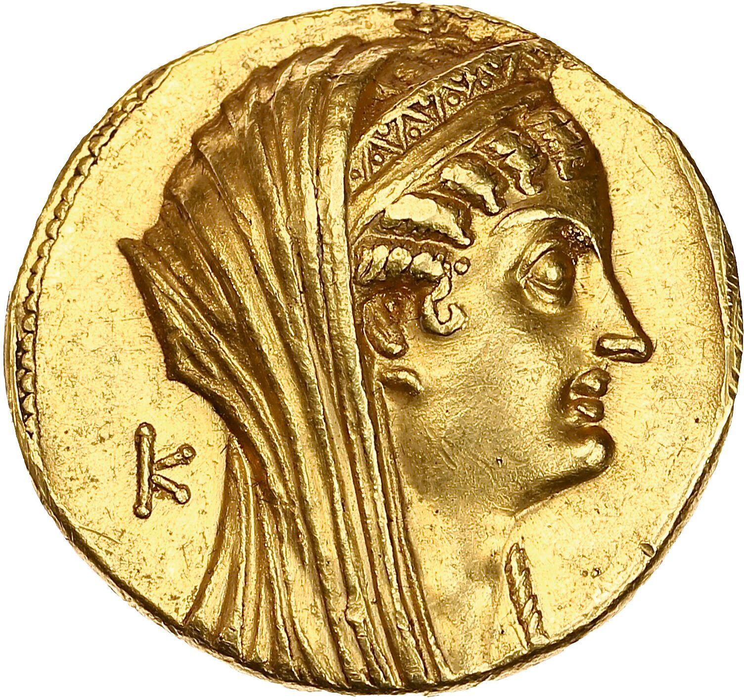 Null 埃及王国
托勒密六世Philometor（公元前185-146年）或托勒密八世Evergete（公元前145-116年）。
黄金八角形。亚历山大。27&hellip;