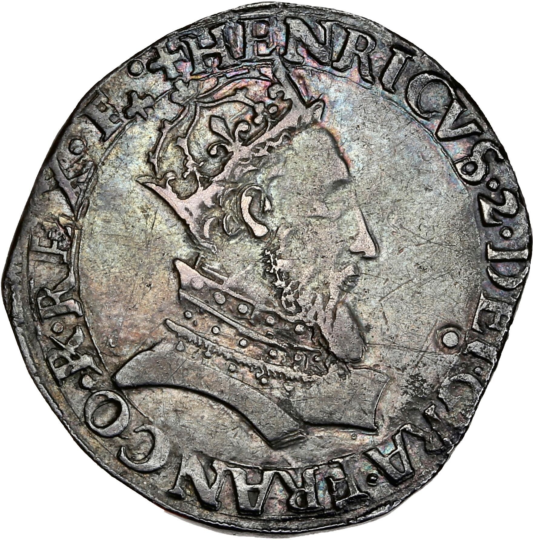 Null HENRI II (1547-1559)
Teston, 1° tipo. 1552. Lione.
D. 981.
Copia molto bell&hellip;
