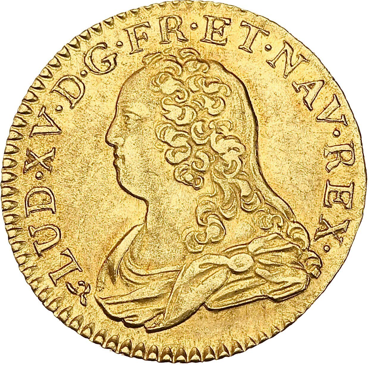 Null LUIGI XV (1715-1774)
Luigi d'oro alle lunette. 1728. Rouen. 8,18 g.
Busto d&hellip;