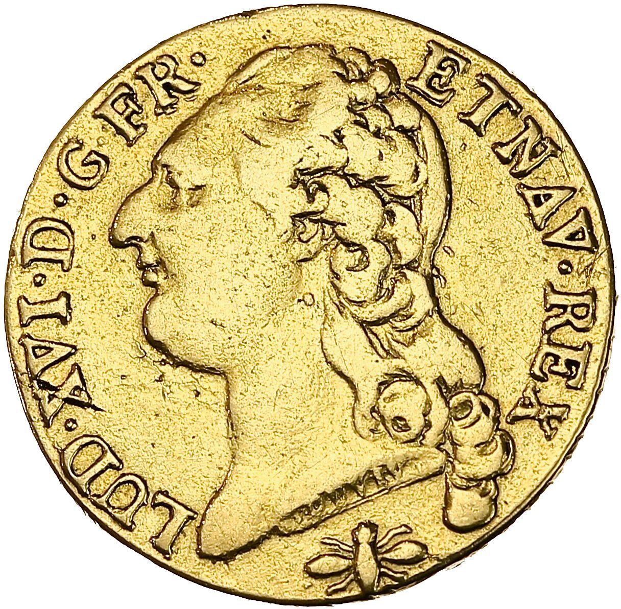 Null LOUIS XVI (1774-1793)
Louis d'or au buste nu. 1785. Lyon. 7,09 g.
Tête nue &hellip;
