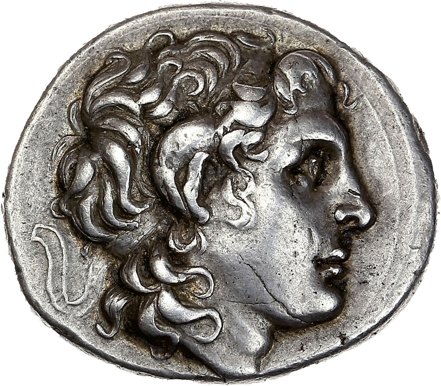 Null 色雷斯王国
利西马库斯（公元前323-281年）
特拉德拉赫马。Lysimacheia.17,12 g.
亚历山大大帝的头像，戴着头饰，右边。
R/ &hellip;