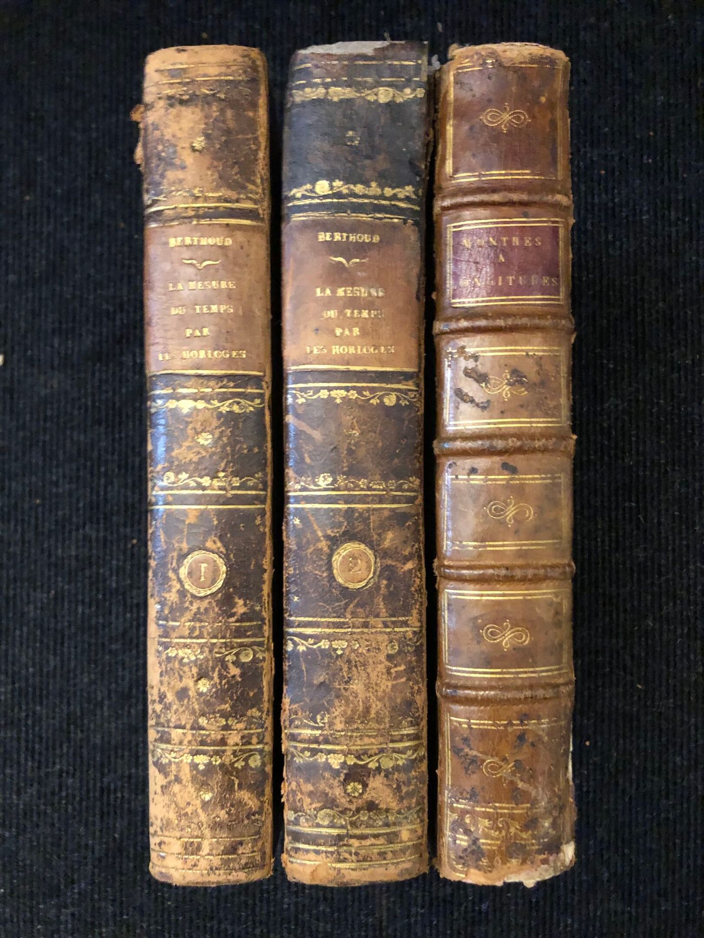 Null BERTHOUD (Ferdinand). Raccolta di 6 opere in 3 volumi in-4.
- Traité des mo&hellip;