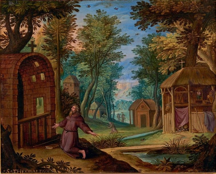École Flamande du XVIIe siècle 
- Sainte Madeleine dans un paysage
Huile sur cui&hellip;