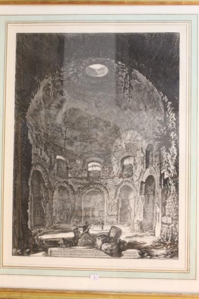 Giovanni Battista PIRANESI 
Veduta del'arco di Tito, planche de la suite des Vue&hellip;