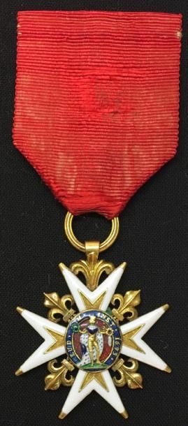 Null * Ordre de Saint-Louis, Règne de Louis XVI, croix de chevalier en or et éma&hellip;