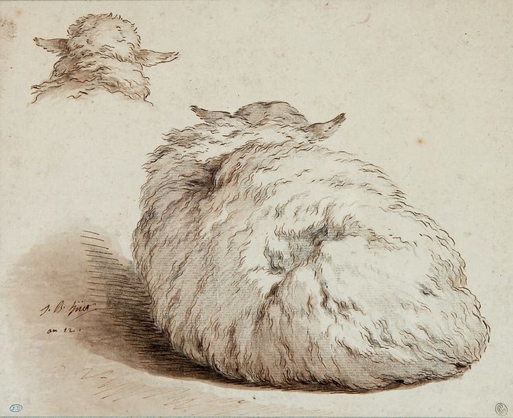 Jean-Baptiste HUET (1745-1811) Étude de mouton
Plume, lavis.
17,5 x 22 cm
Proven&hellip;