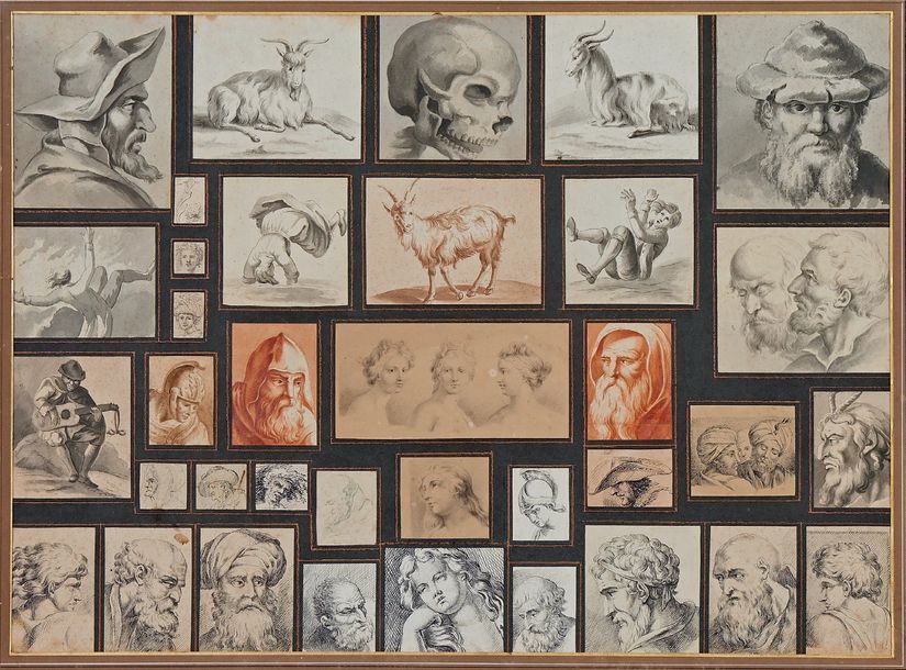 École Française du XIXe siècle Ensemble de trente-six dessins (portraits d'homme&hellip;