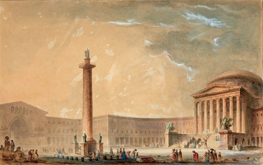 Jean-Baptiste MARÉCHAL (actif à la fin du XVIIIe siècle) Vue du Grand Théâtre de&hellip;