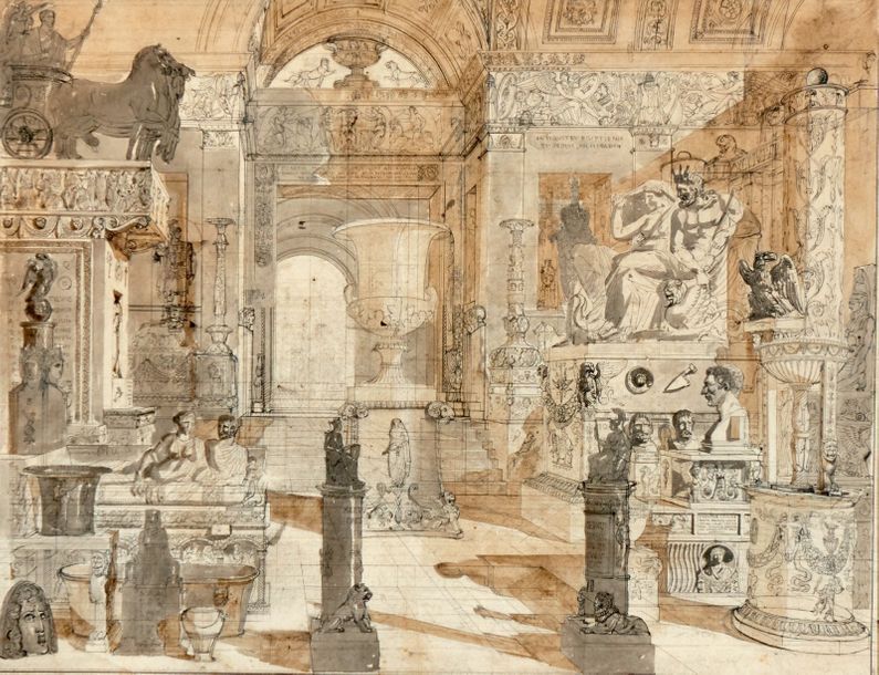 Charles PERCIER (1764-1838) Divers fragments antiques et modernes, dessinés d'ap&hellip;