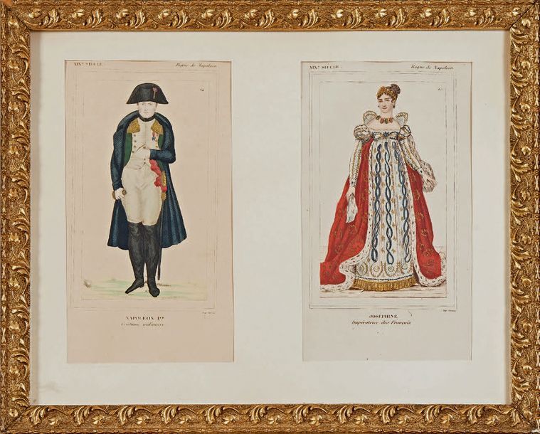 Null L'Empereur Napoléon Ier et l'Impératrice Joséphine en costume de sacre
Deux&hellip;