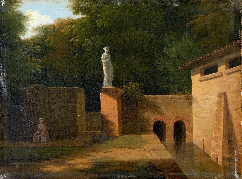 Jean-Victor BERTIN (1767-1842) Deux paysages aux habitations
Deux huiles sur toi&hellip;
