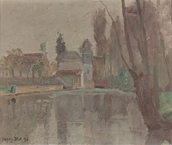 Jacques Emile BLOT (1885-1960) Moulin de Crosnes, 1926
Huile sur toile, signée e&hellip;