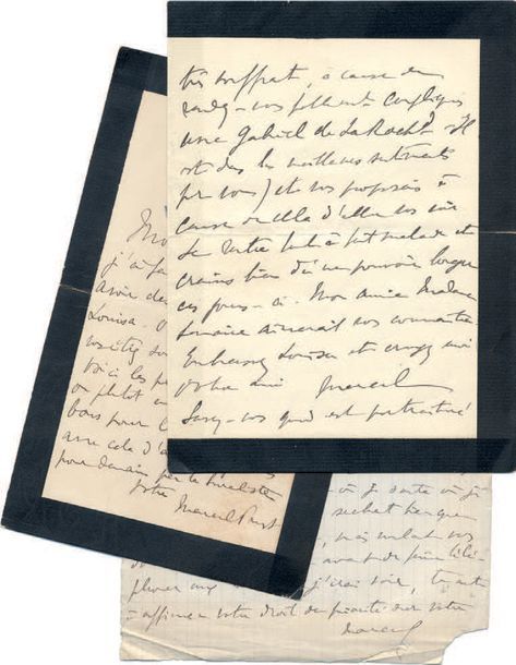 PROUST (Marcel) Ensemble de 3 lettres autographes signées. Janvier 1904.

1. 1 p&hellip;