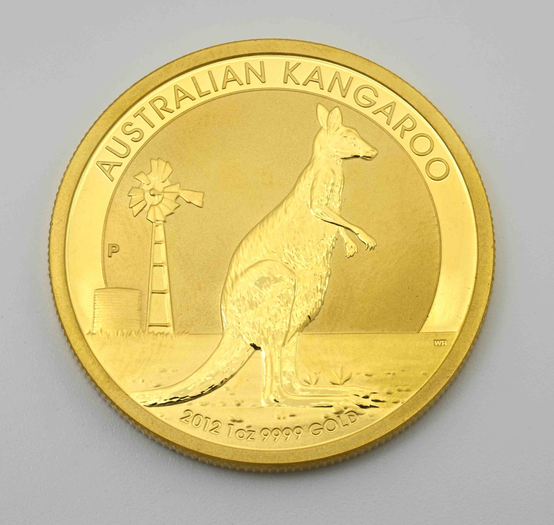Null 澳大利亚的金块。珀斯澳大利亚100美元硬币，
一盎司9999纯金，年份2012。在单个胶囊的情况下。
状况非常好。PN : 31,06 g。 	
MA&hellip;