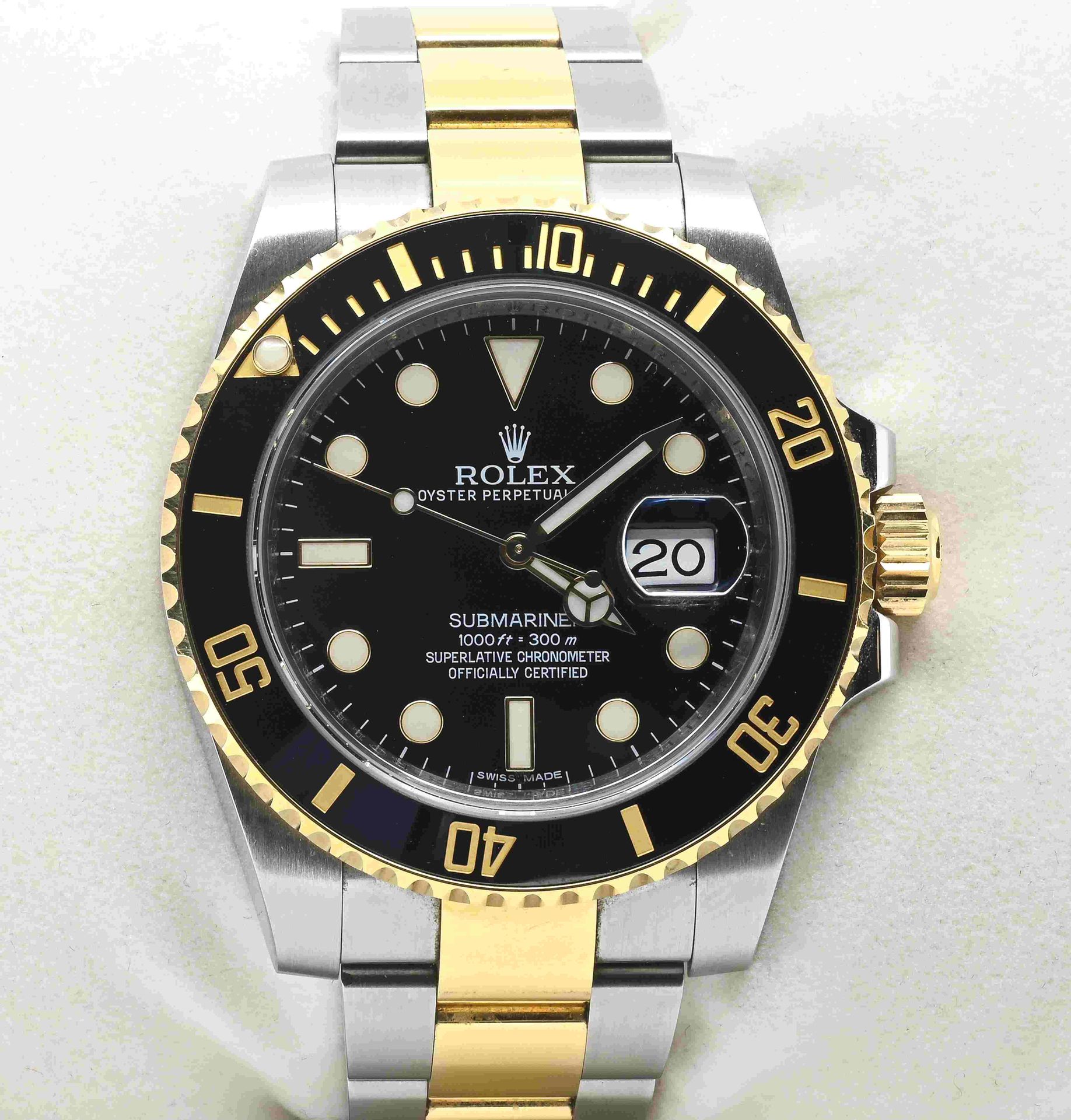 Null 
ROLEX. SUBMARINER. Men's chronometer in steel and yellow gold 750°°°,

Ref&hellip;