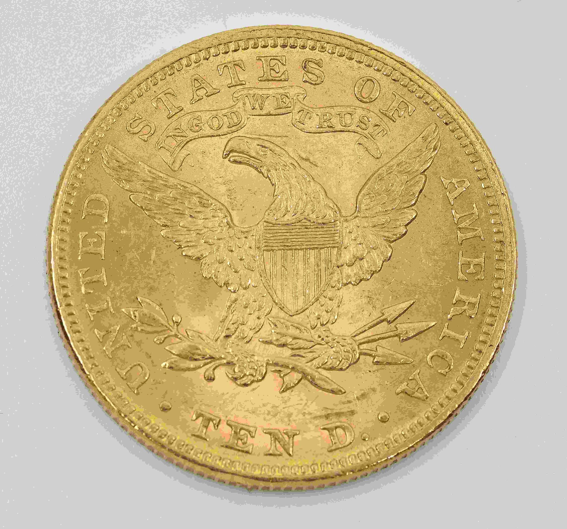 Null 10美元916°°LIBERTY PHILADELPHIA硬币，1894年。
，使用状况为微震。PN : 16,68 g。
由DRAGUIGNAN司法&hellip;