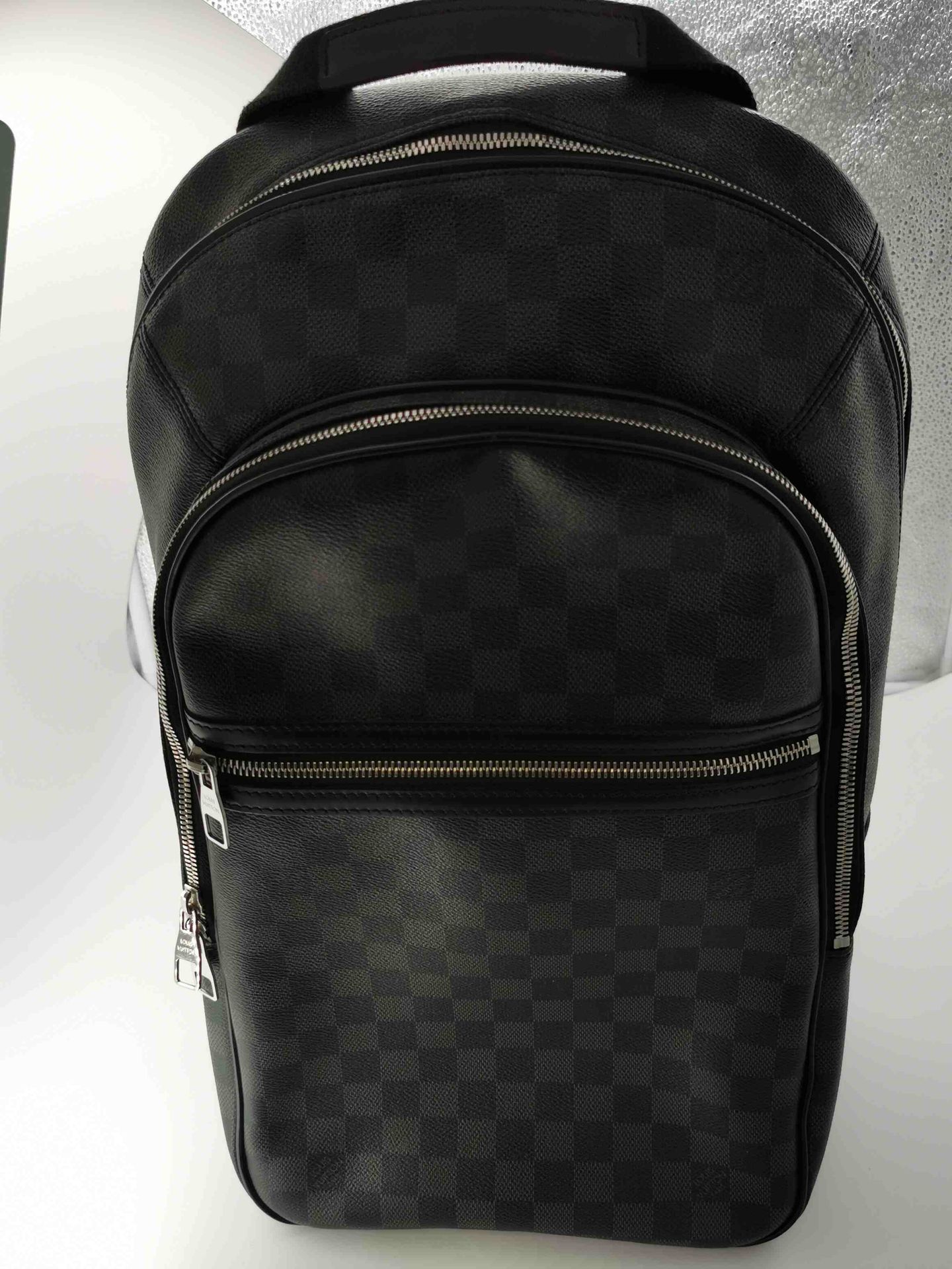 Null LOUIS VUITTON
 Backpack model MICHAEL in graphite checkerboard coated canva&hellip;