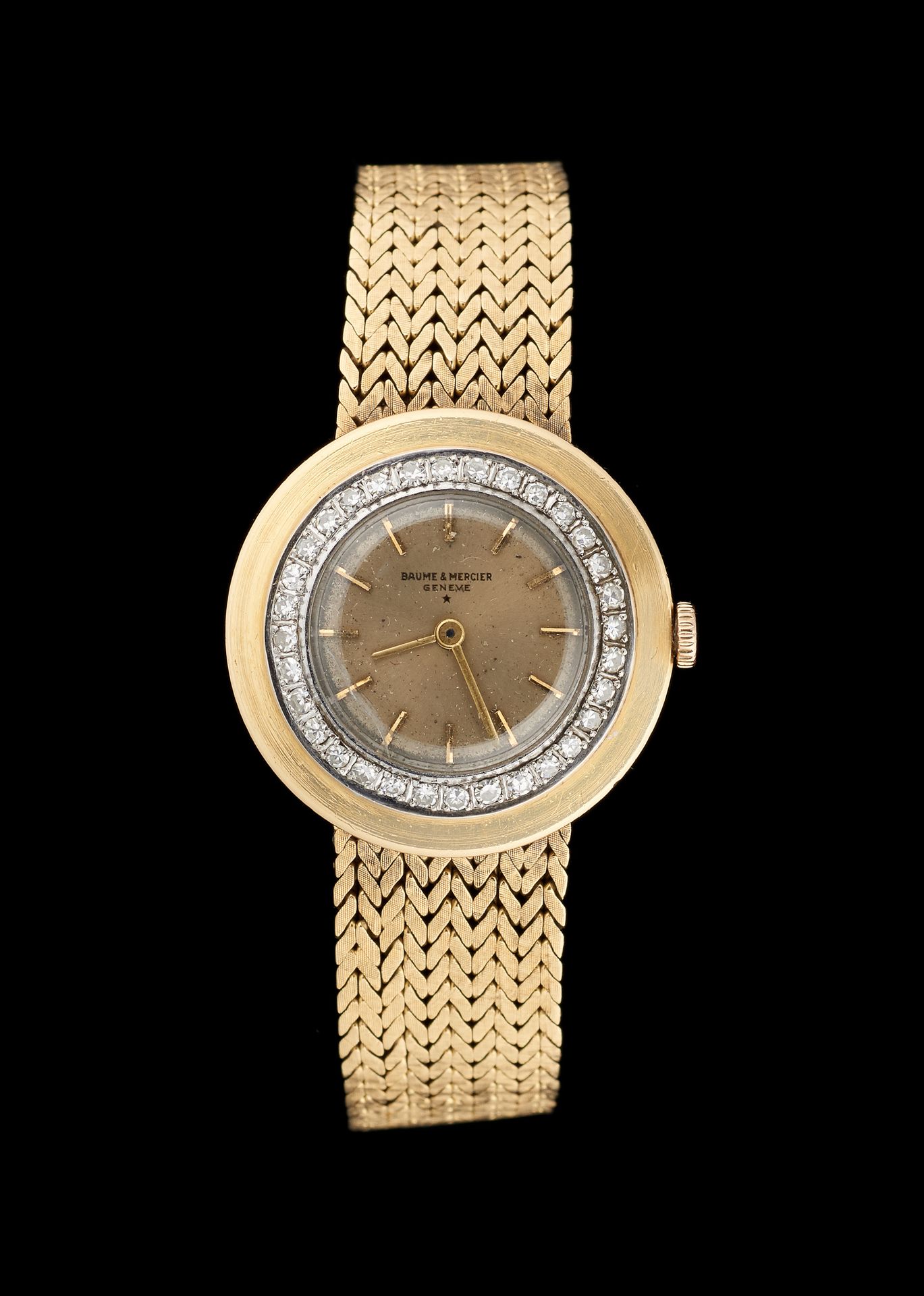 BAUME ET MERCIER. Reloj: Pulsera de reloj de señora, con oro bicolor y diamantes&hellip;