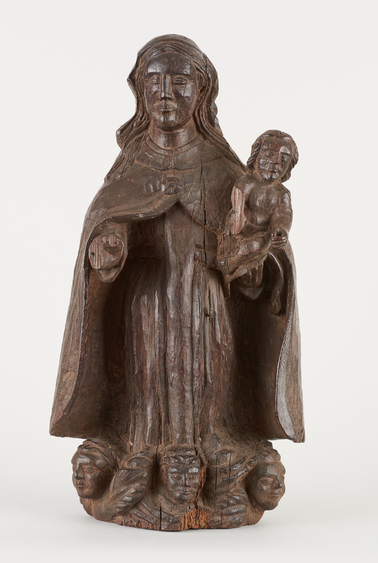 Travail des Flandres. Oak carving: Probably Saint Anne.

(the hands are missing)&hellip;