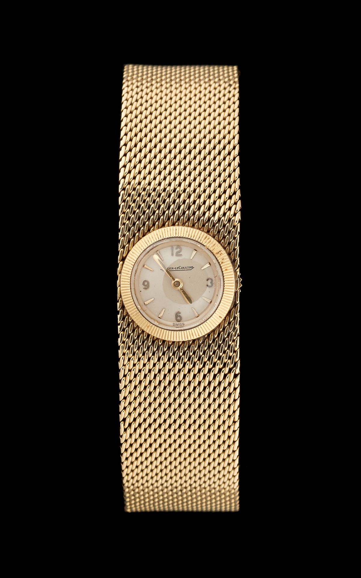 JAEGER LECOULTRE. Horlogerie: Bracelet-montre de dame complet or jaune à remonto&hellip;