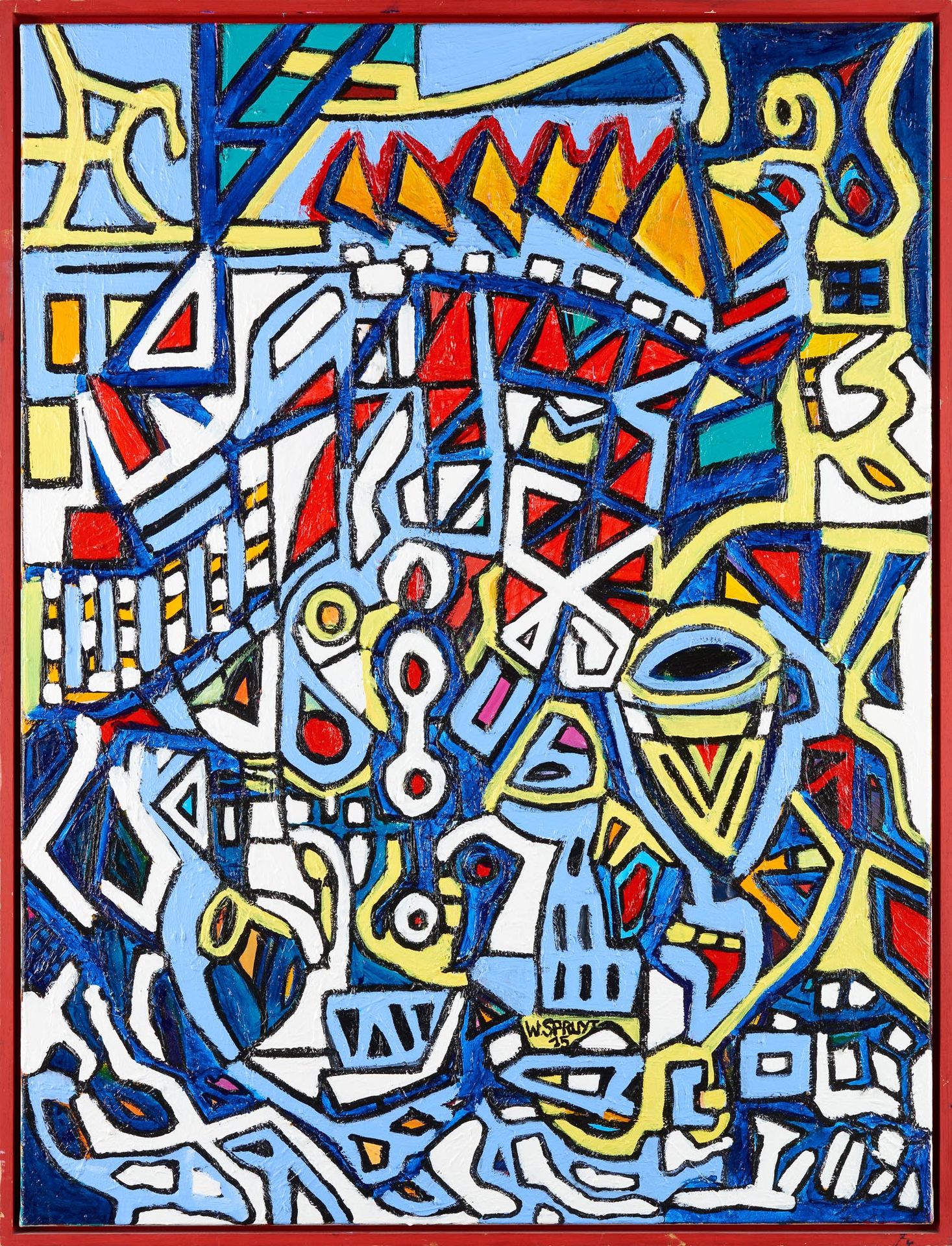 Walter SPRUYT École belge (1947) Acrilico su tela: La gara di vela numero III.

&hellip;