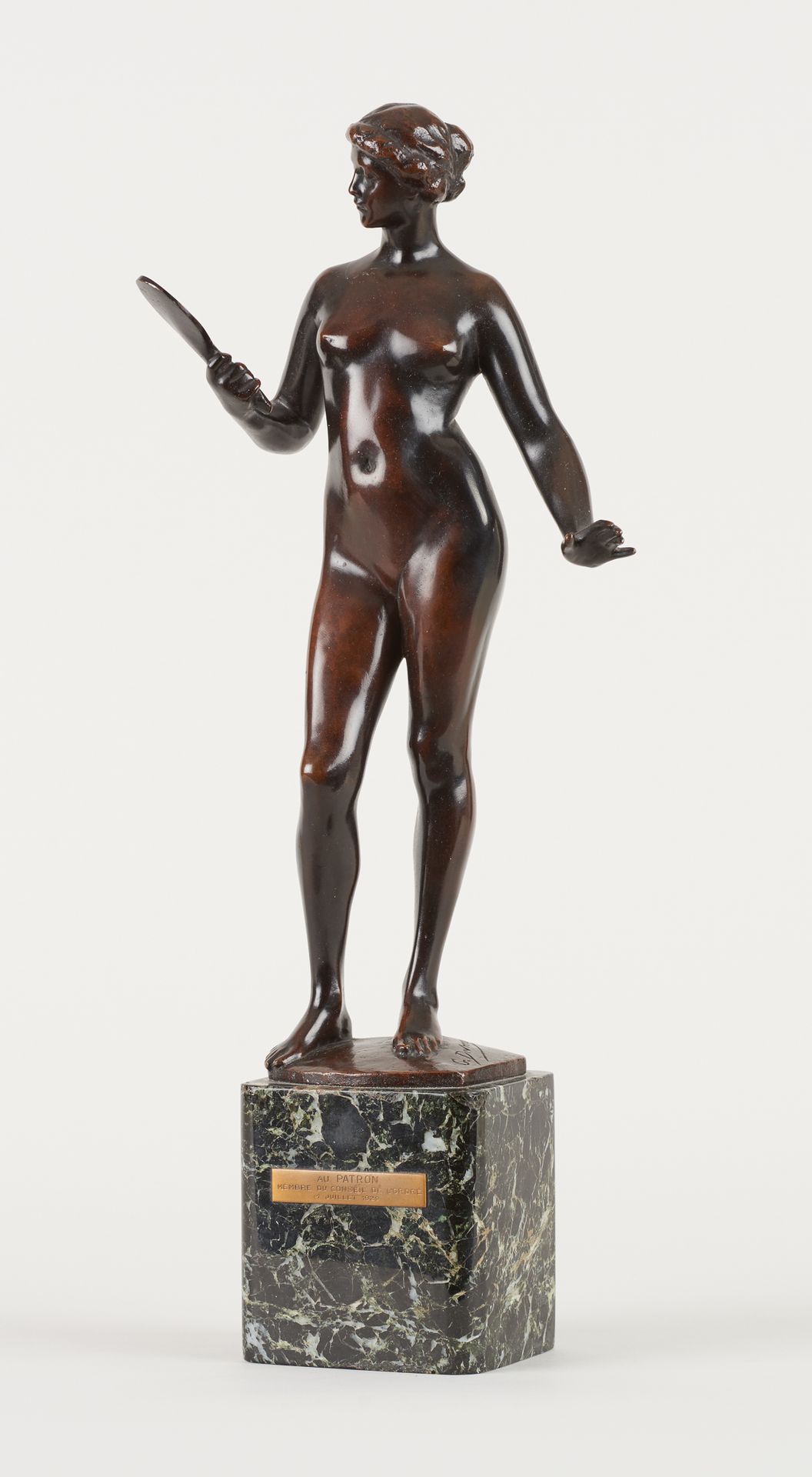 Godefroid DEVREESE École belge (1861-1941) Sculpture en bronze à patine brune: V&hellip;