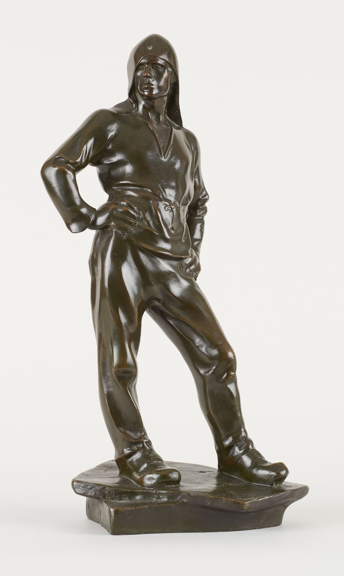 Constantin Émile MEUNIER École belge (1831-1905) Sculpture en bronze à patine ve&hellip;