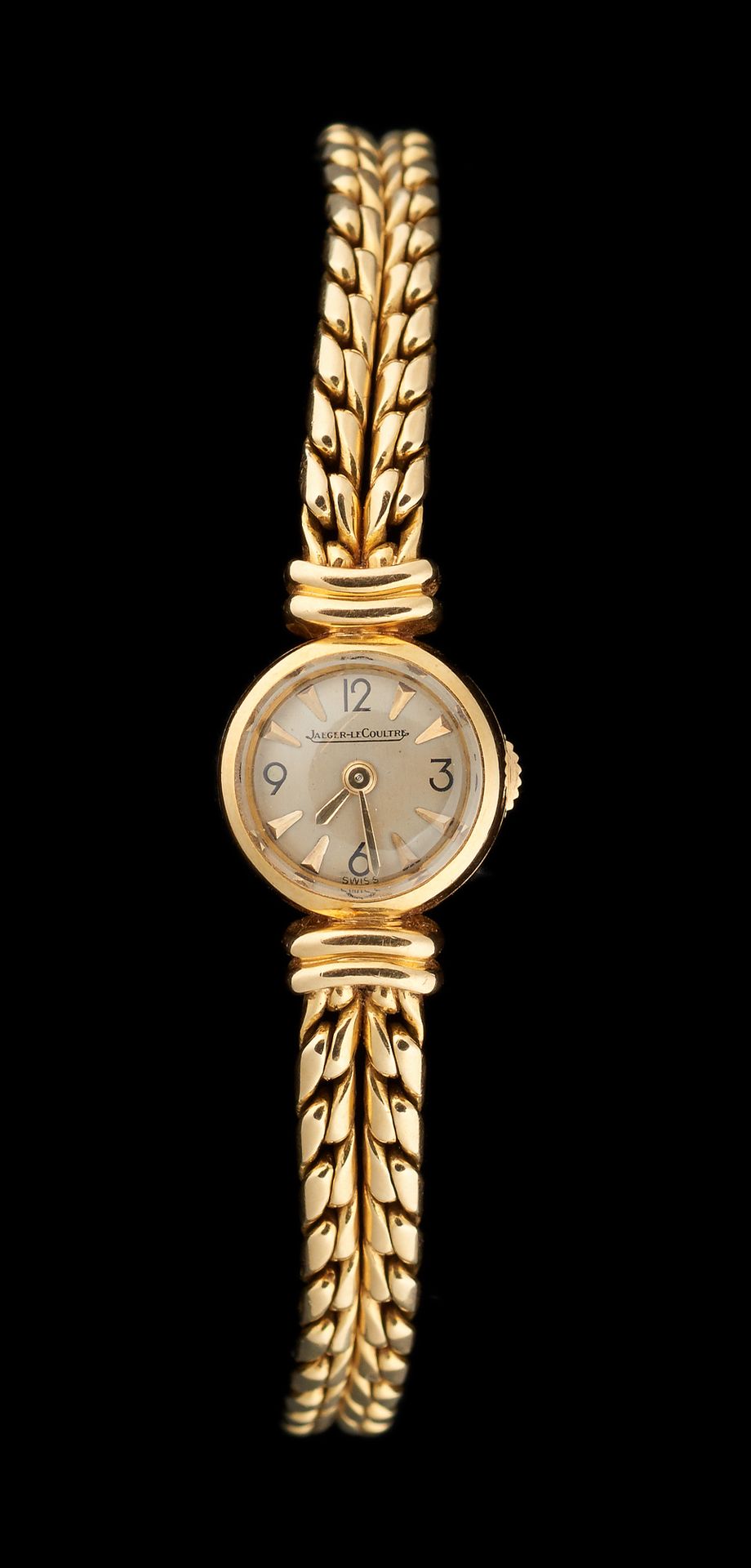 JAEGER LECOULTRE. 手表：女士腕表，黄金，机械机芯。

积家（Jaeger LeCoultre）品牌，在其原始表壳中。

有必要进行整修）。