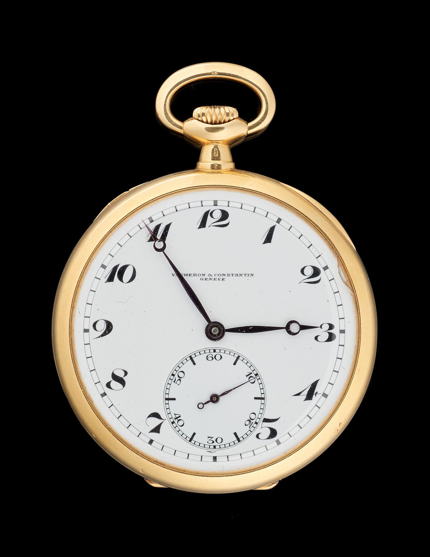 VACHERON CONSTANTIN. 
手表：黄金怀表。




江诗丹顿品牌。

(手表的玻璃上有一个小缺口）。)


毛重：68.8克。




直径：&hellip;