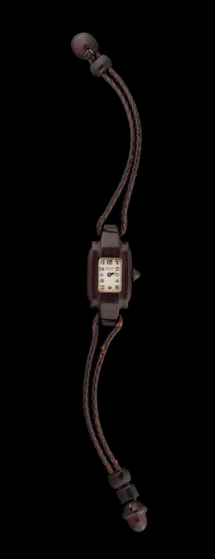 Van Cleef & Arpels, d'époque Art Déco (1932) Uhren: Damenarmbanduhr aus weißem E&hellip;