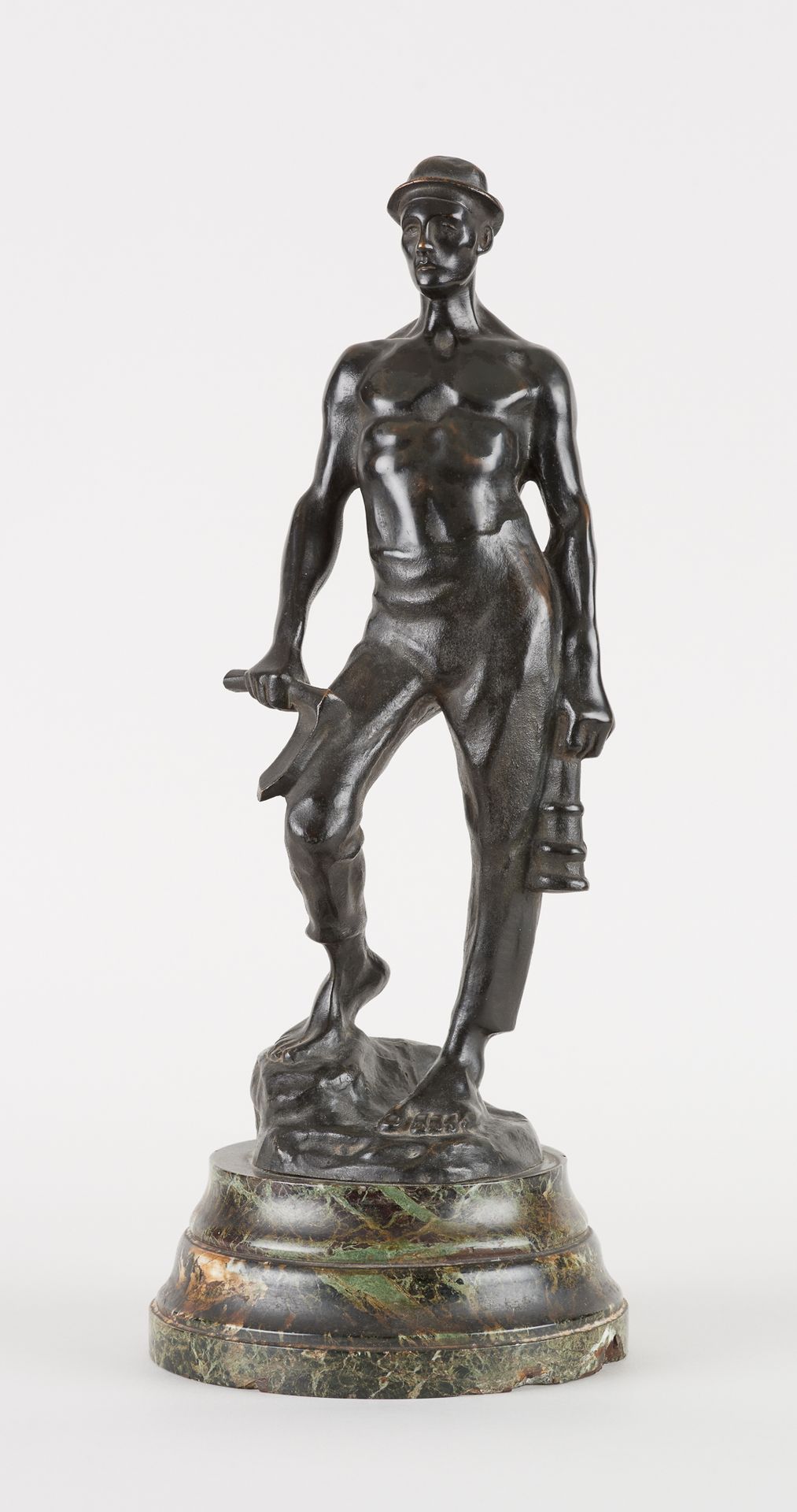 Constantin Émile MEUNIER École belge (1831-1905) Bronzeskulptur mit dunkler Pati&hellip;