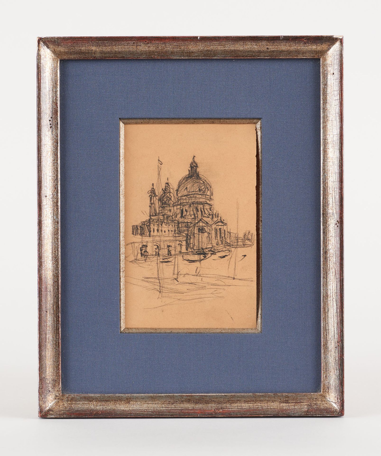 Jules SCHMALZIGAUG École belge (1882-1917) Disegno a carboncino su carta: Vista &hellip;