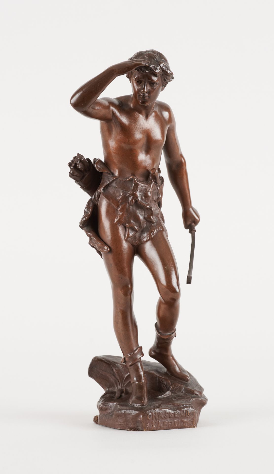 Eugène MARIOTON École française (1854-1933) Sculpture in bronze with brown patin&hellip;