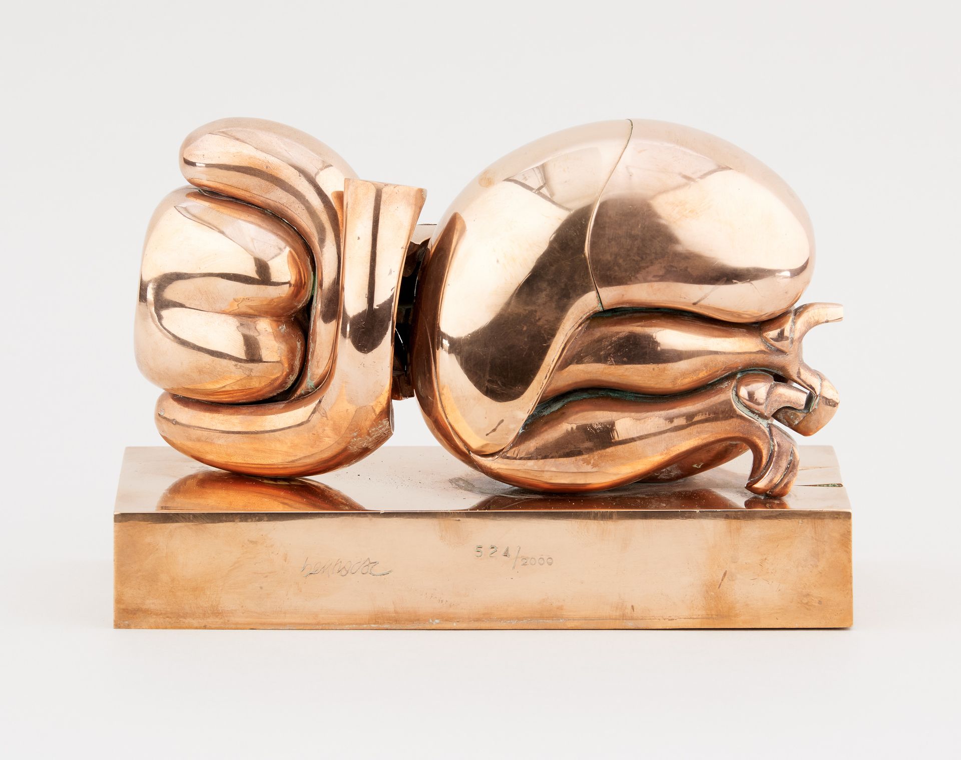 Miguel Ortiz BERROCAL École espagnole (1933-2006) Sculpture en bronze: "La Totoc&hellip;