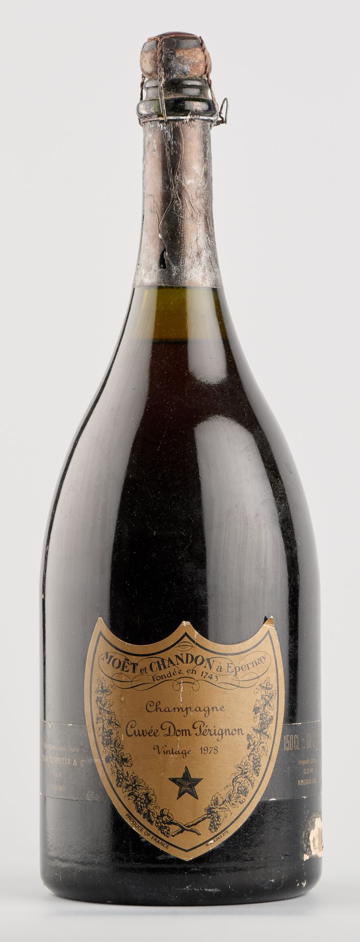 VIN 佩尼翁香槟酒，年份，ELA，铅封轻微损坏，大瓶，1978年，1个左右。

Q: 1