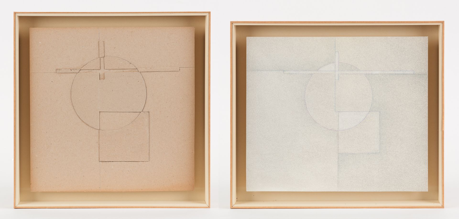 Ferdinand VONCK École belge (1921-2010) 蜡纸上的水彩画及其纸板剪影（两套）。组成。

作者：费迪南-冯克。

附上两份真&hellip;