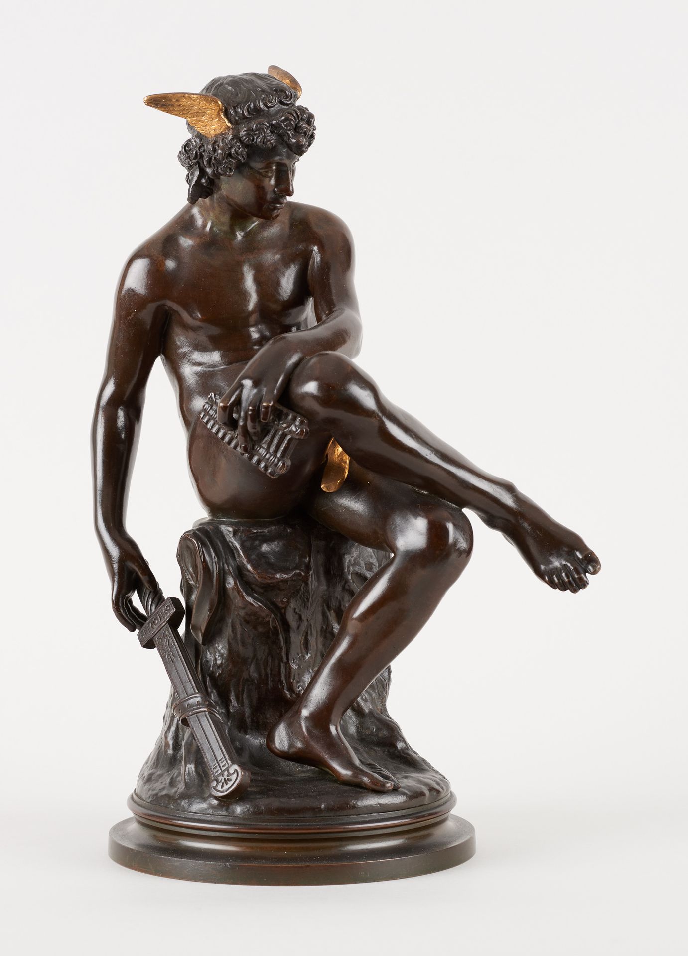 Pierre Marius MONTAGNE École française (1828-1879) Sculpture en bronze à trois p&hellip;