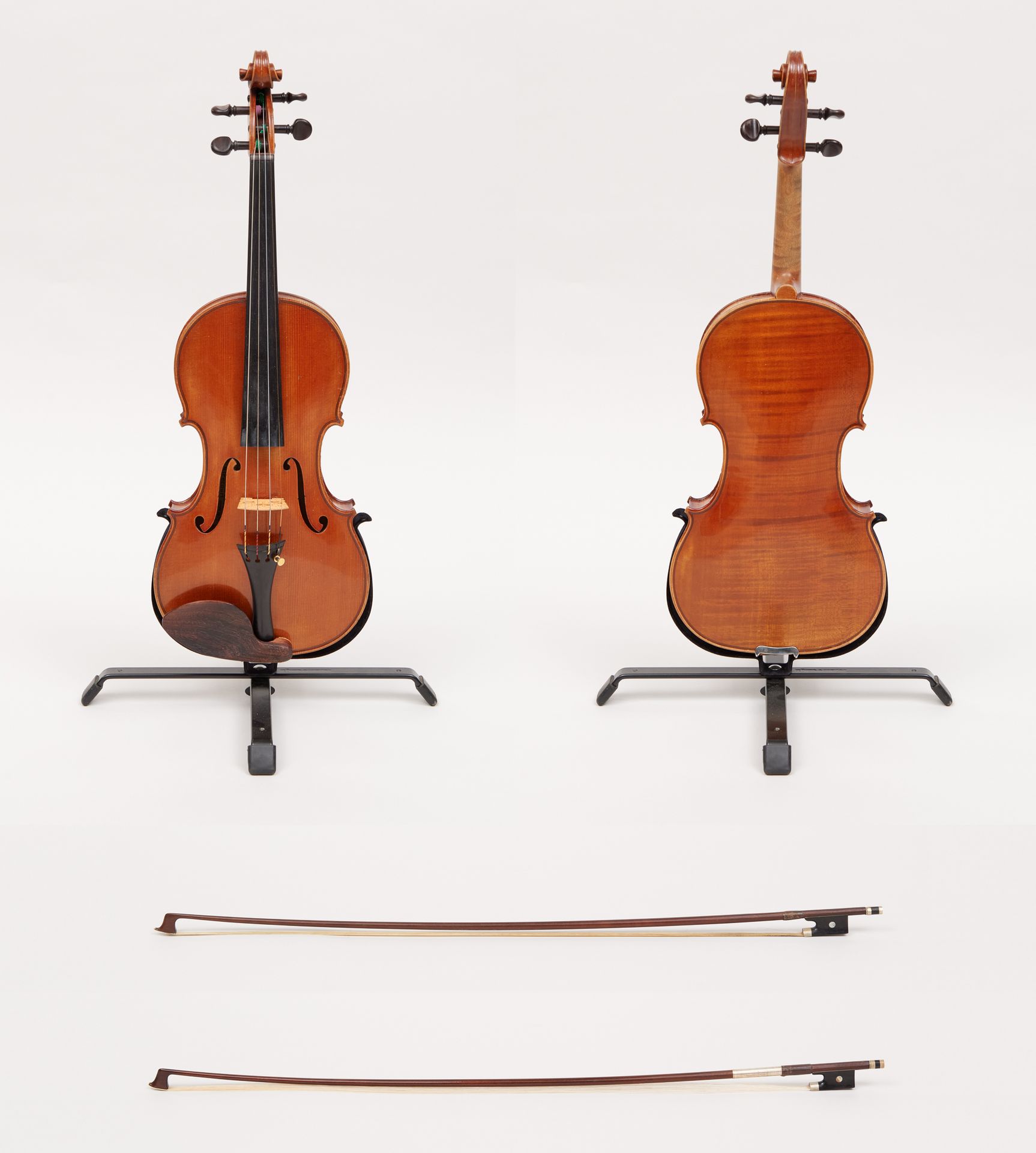 Léon Mougenot (École française). Musikinstrument: Ganze Violine, einteiliger Rüc&hellip;