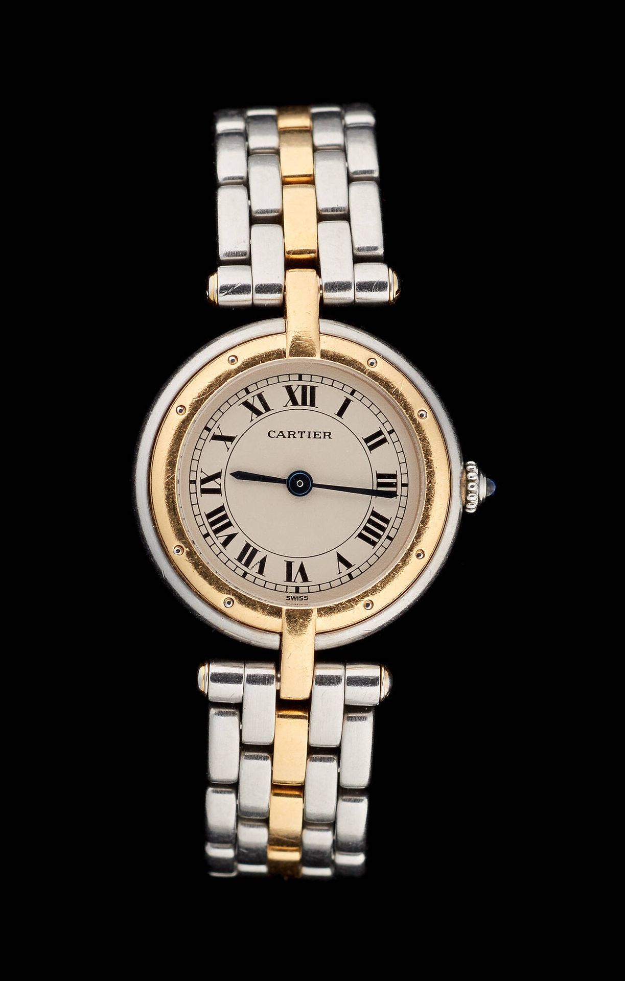 Cartier. Uhren: Damenarmbanduhr aus Stahl und Gold mit Quarzwerk.
Von Cartier, M&hellip;