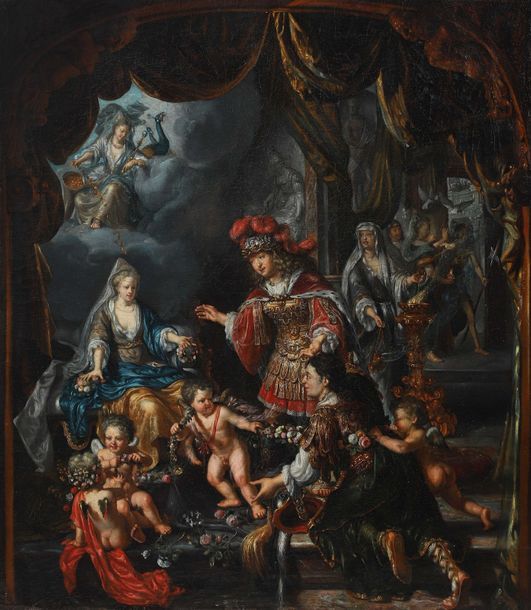 Null Matthys NAIVEU (Leyde 1647 - Amsterdam 1726)

"Allégorie d’un mariage princ&hellip;